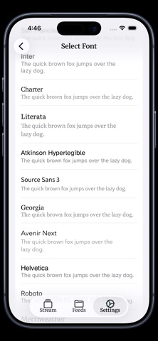 Silverleaf Reader iPhone screenshot