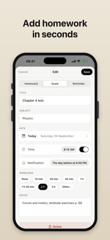 Cursus – Homework & Exams screenshot 3