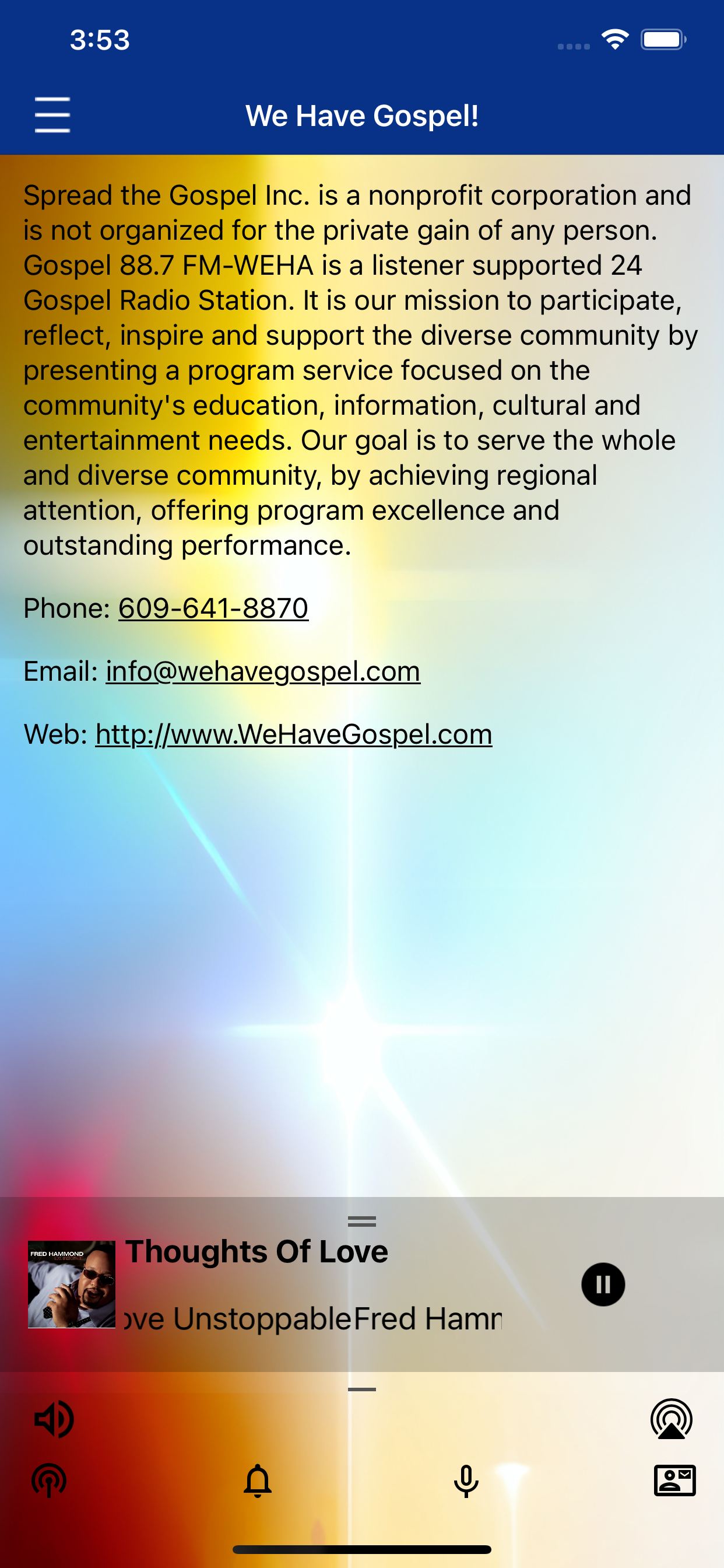 WE HAVE GOSPEL | WEHA  (RADIO) screenshot 3