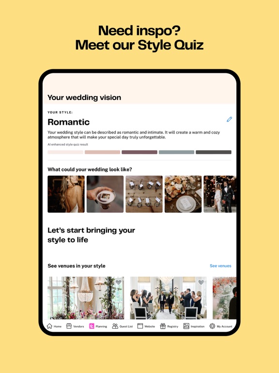 The Knot Wedding Planner iPad screenshot 4 - Lifestyle app