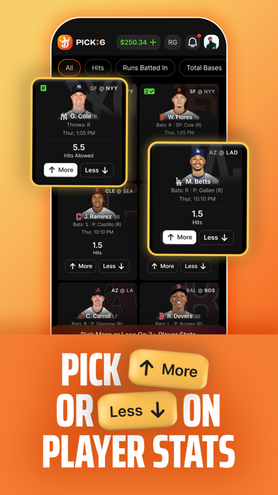 DraftKings Pick6: Fantasy Game Screenshot