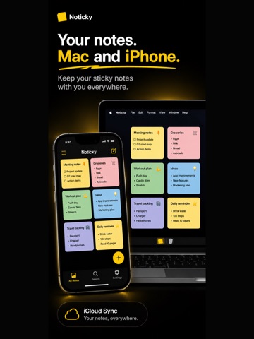 Noticky: Sticky Notes iPad screenshot