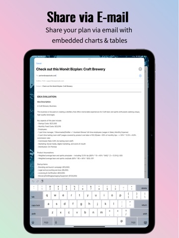 Monét - Startup Plan Builder iPad screenshot