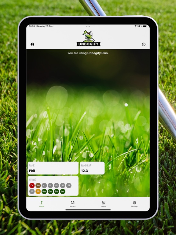 Unbogify iPad screenshot