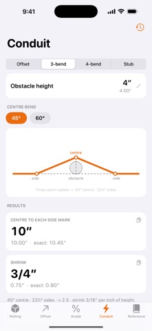 Pipe Offset Calculator! のスクリーンショット