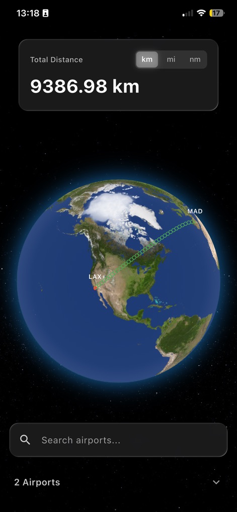Flight Distance Viewer - Navigation App | MWM