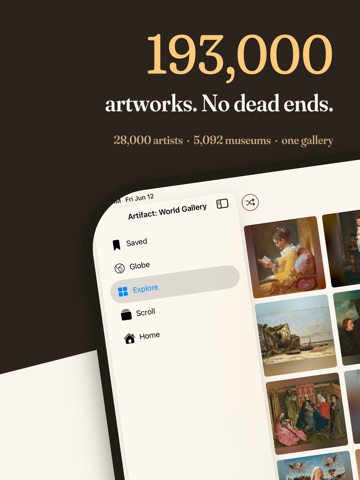 Artifact: Art Feed & Museums iPad screenshot