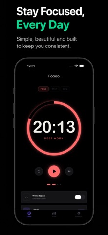 Focuso: Focus, Study & Relax Screenshot 2 of 8