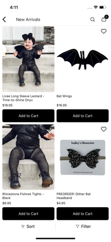 Bailey's Blossoms App screenshot