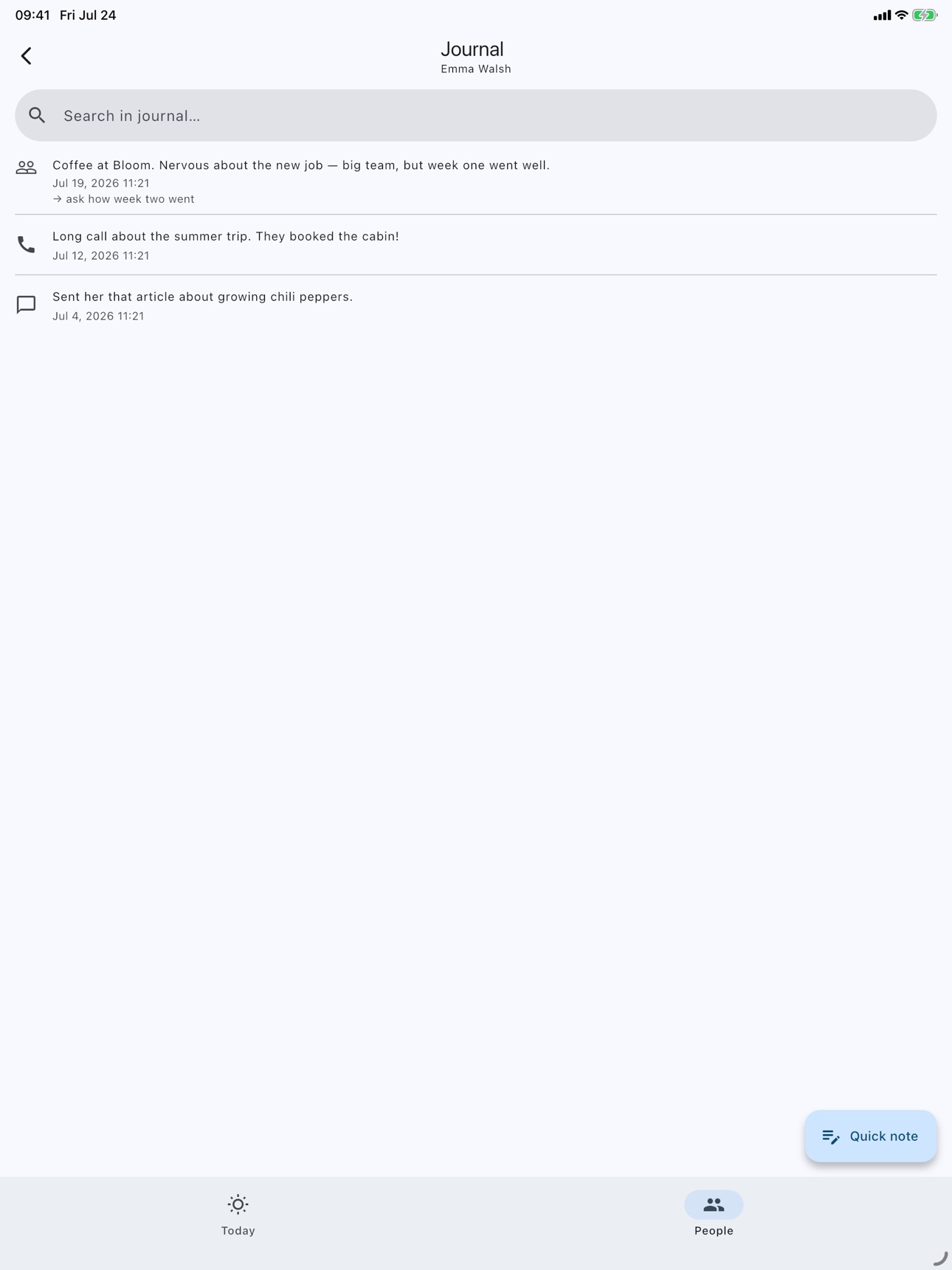Screenshot 11 of Kinfolio: garder le contact