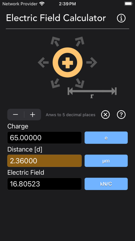 #8. Electric Field Calculator (iOS) Podle: Nitrio