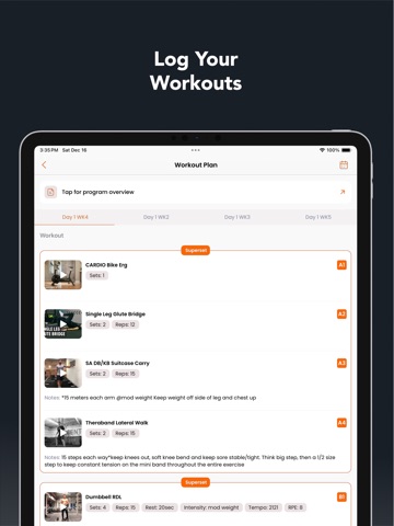 Burns Fitness Inc. iPad screenshot