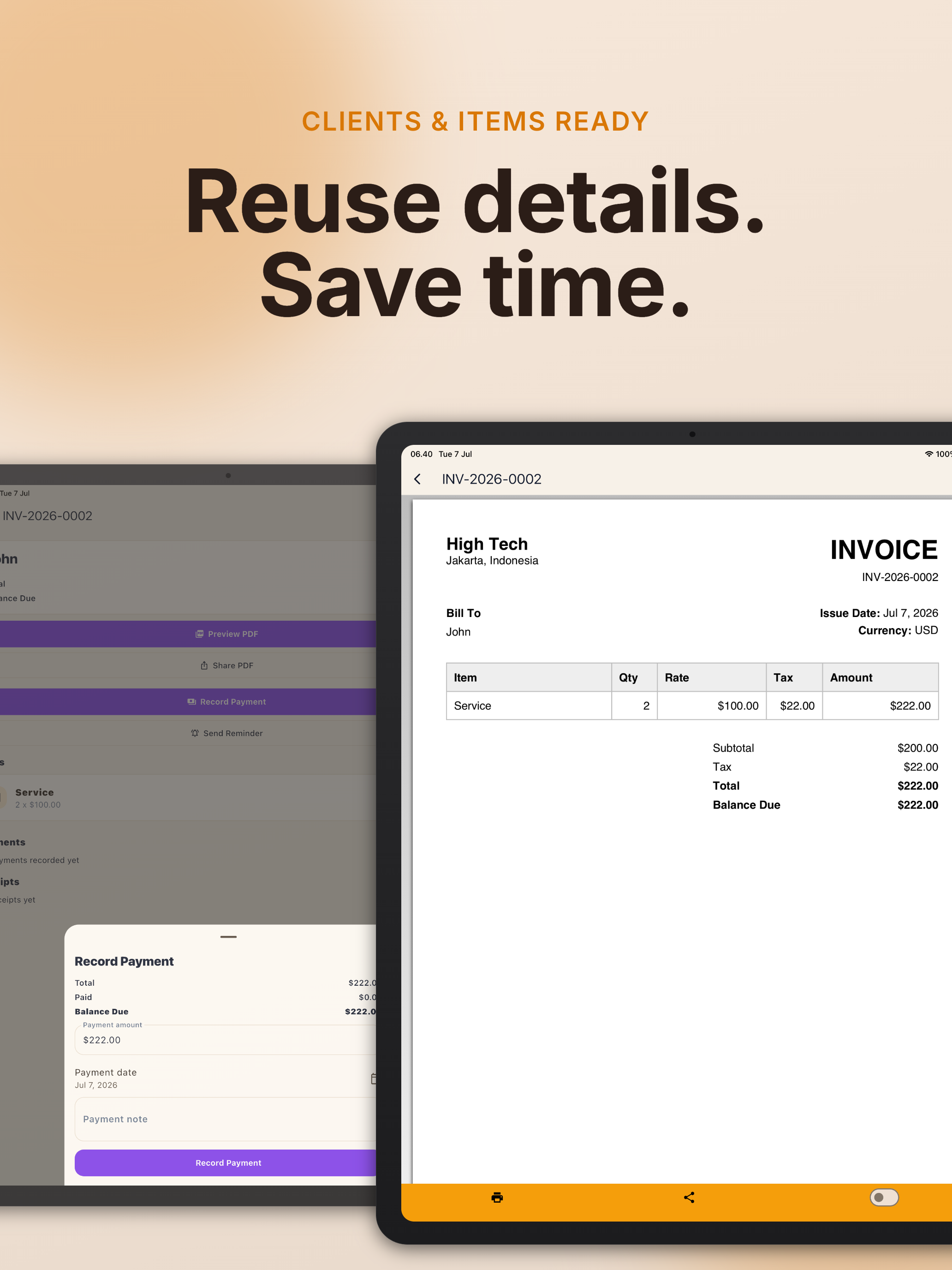Simple Invoice & Estimate screenshot 7