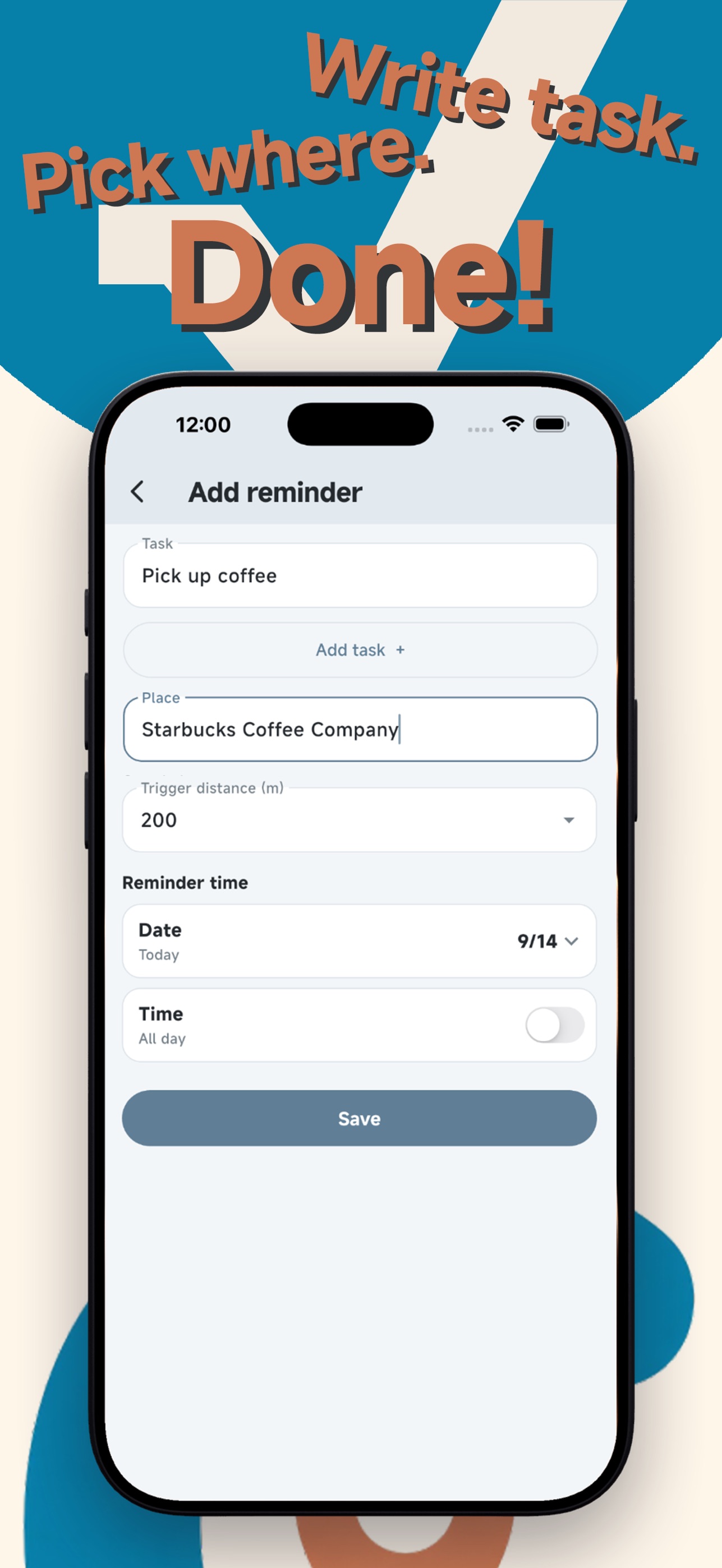 Screenshot 3 of CUE ME-Place Reminder