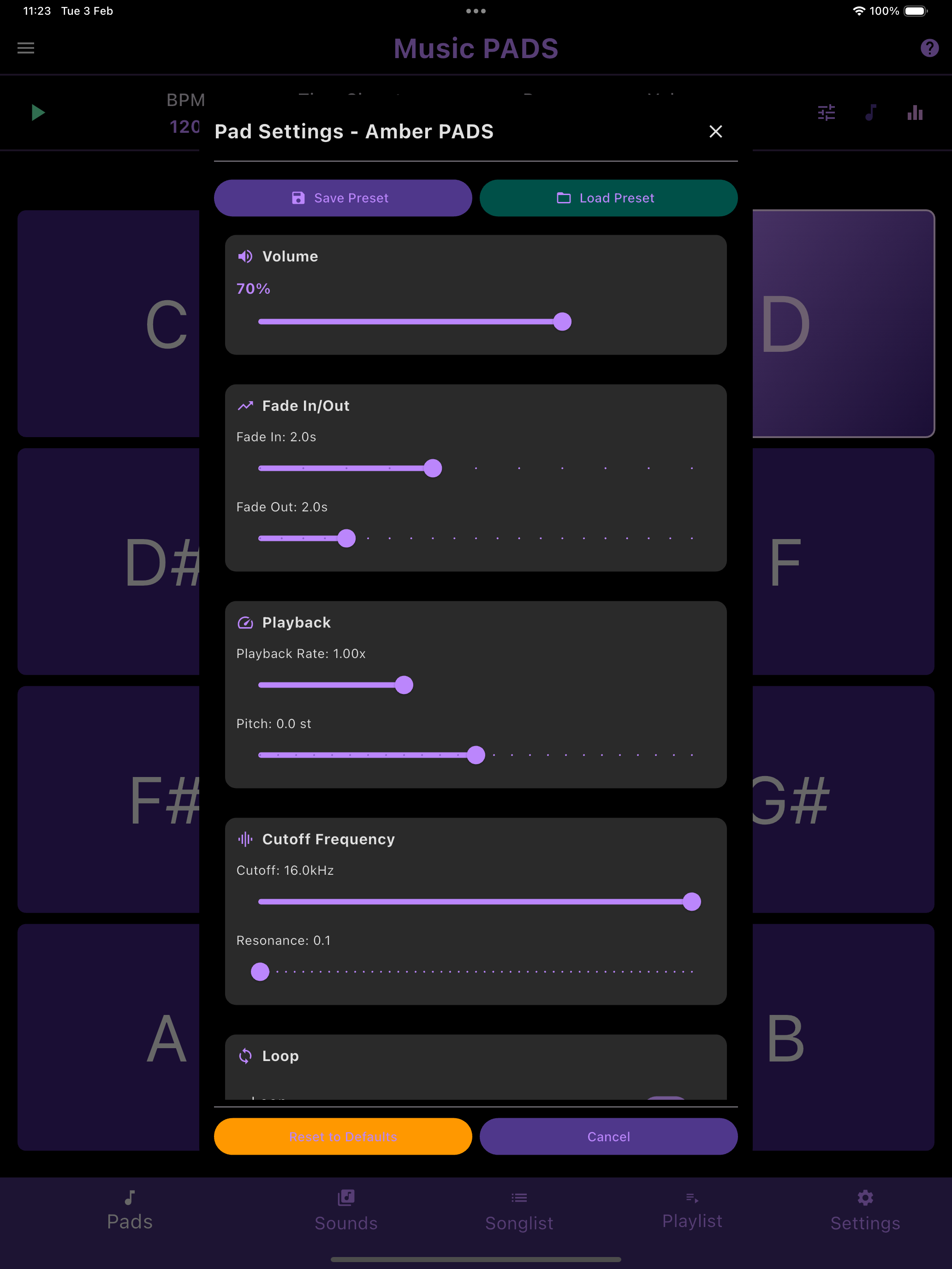 Music Pads - Pads Continuos
