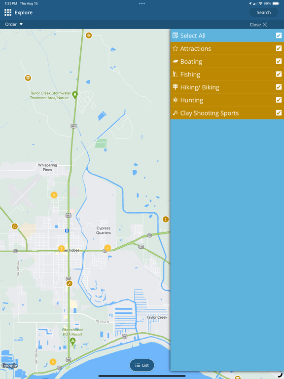 Visit Okeechobee County FL iPad screenshot 4 - Travel app