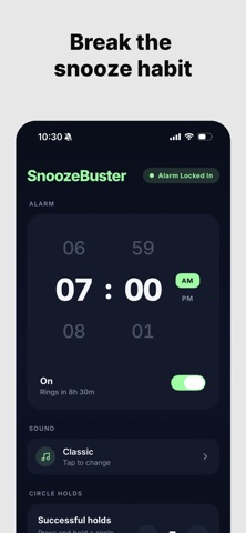 SnoozeBuster - Alarm Clock Screenshot 1 of 5