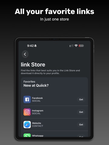 Quiick iPad screenshot