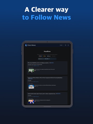 Clera News ipad screenshot 2