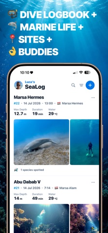 Dive Log: Scuba Logbook SeaLog Screenshot 1 of 7