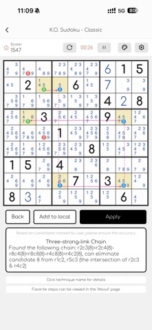 K.O. Sudoku Pro Screenshot 9 of 10