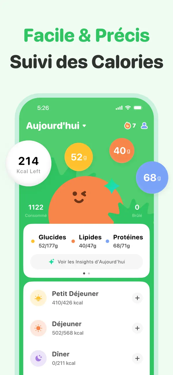 Screenshot #2 pour EatCute - Suivi des calories