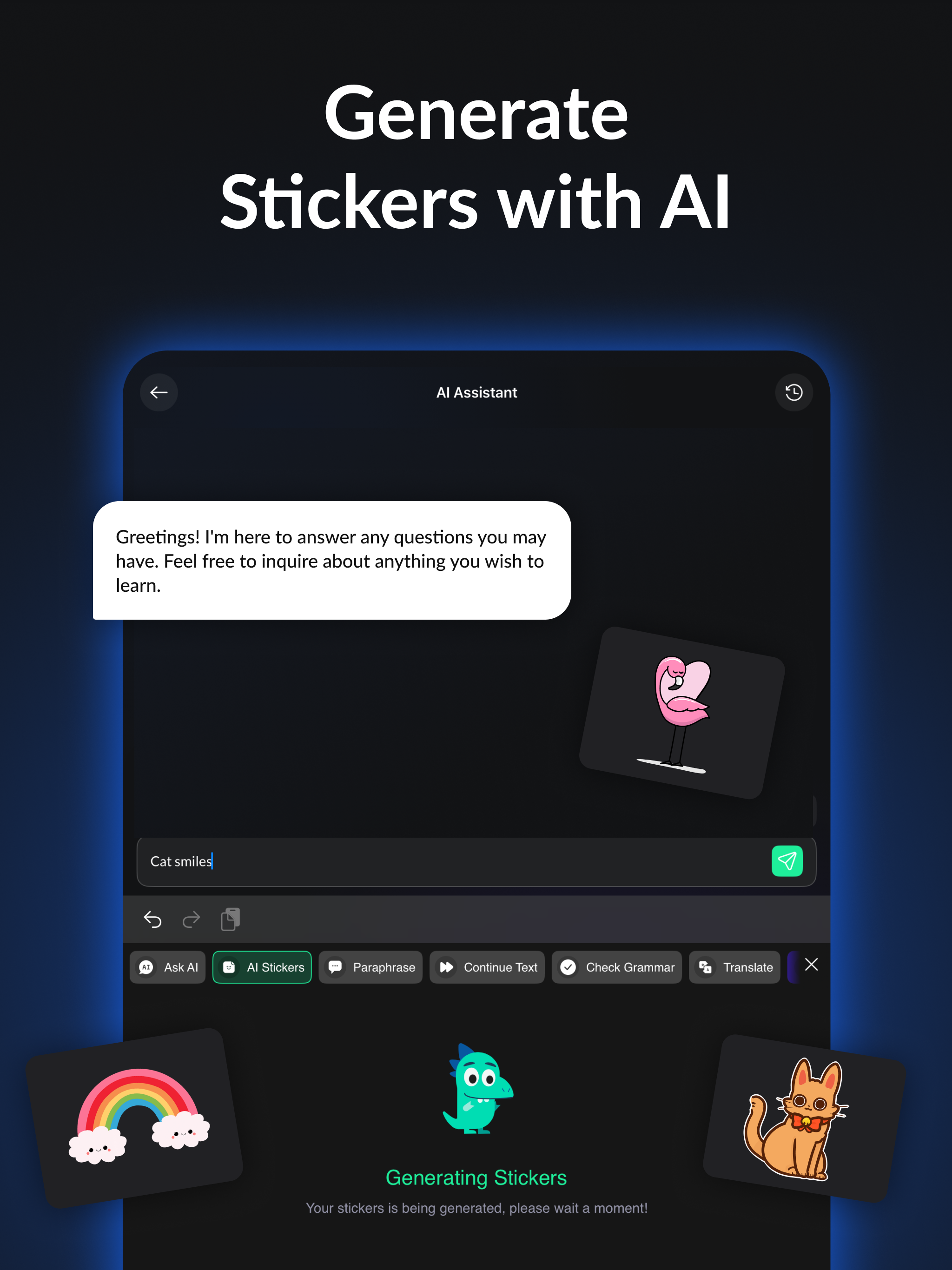 AI Keyboard + AI Assistant