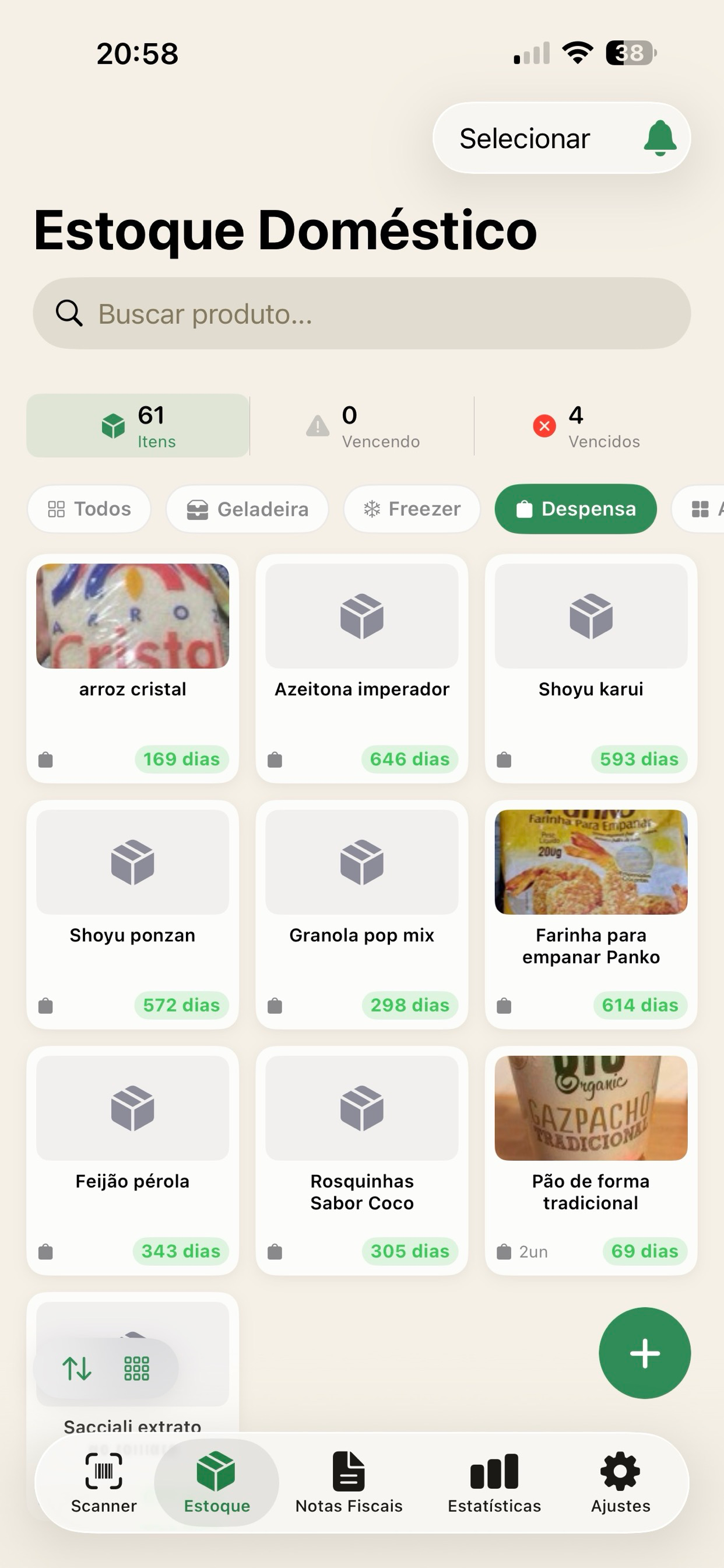 Estoque Doméstico