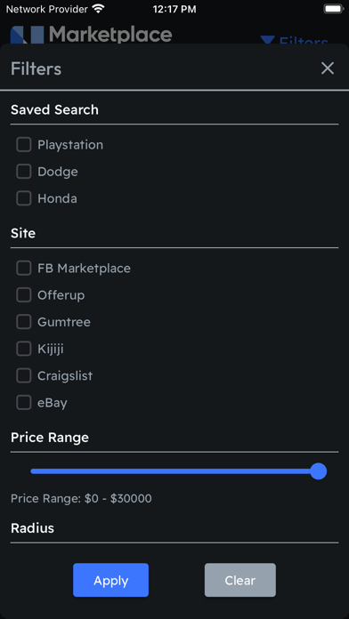 Marketplace Monitor Screenshot