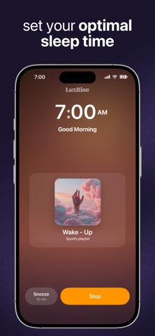 LuxRise: Music Alarm & Sleep iPhone screenshot