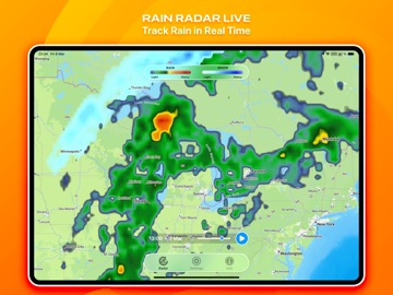 Regenradar & Buienradar Pro iPad app afbeelding 1