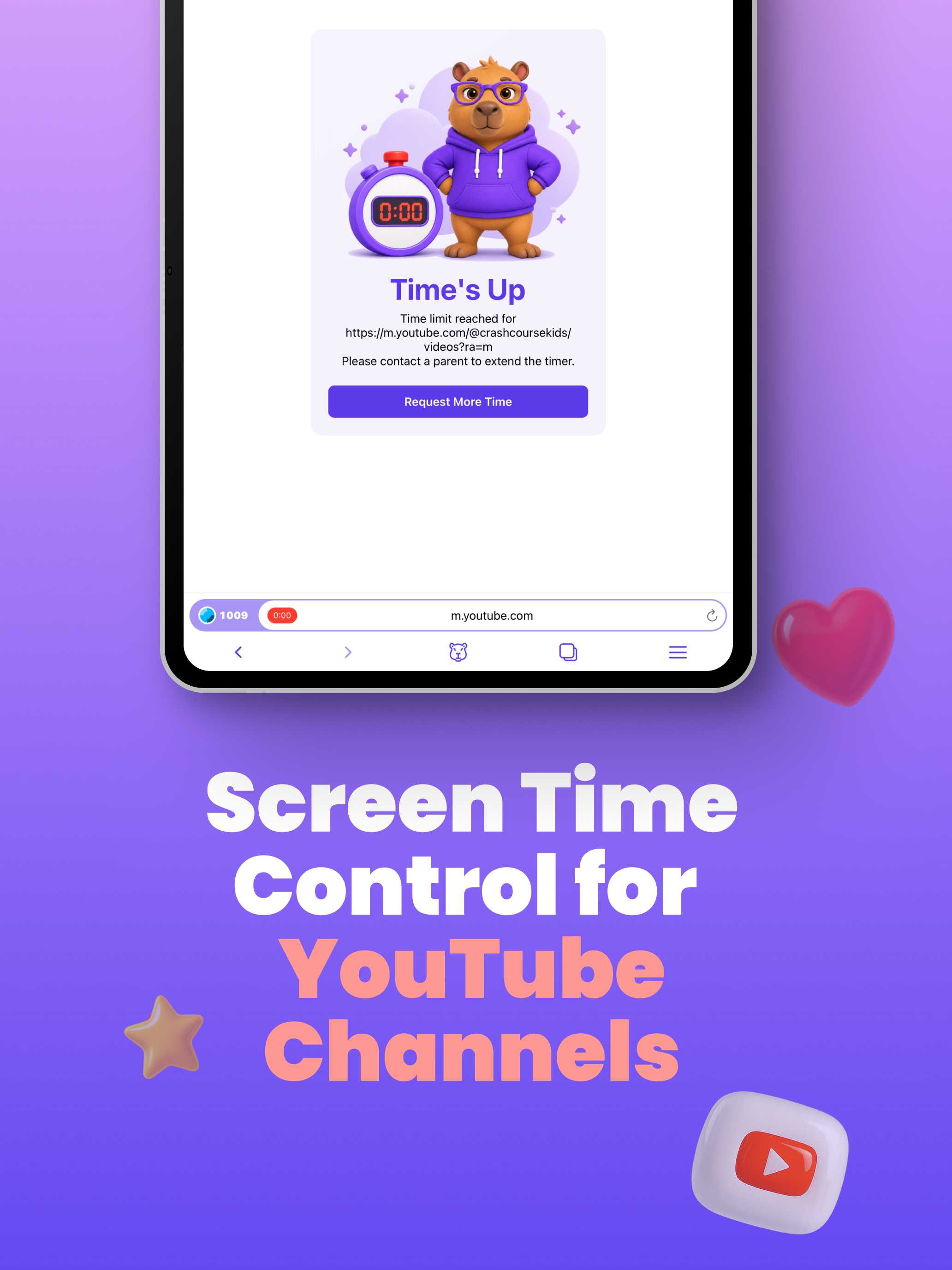 Capi Browser: YT Kids Control screenshot 17