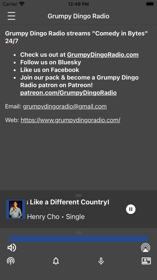 #3. Grumpy Dingo Radio (iOS) 由: Ken Misch