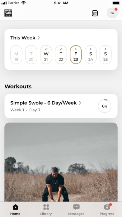 Wolf Pack Fit iPhone screenshot 2 - Health & Fitness app