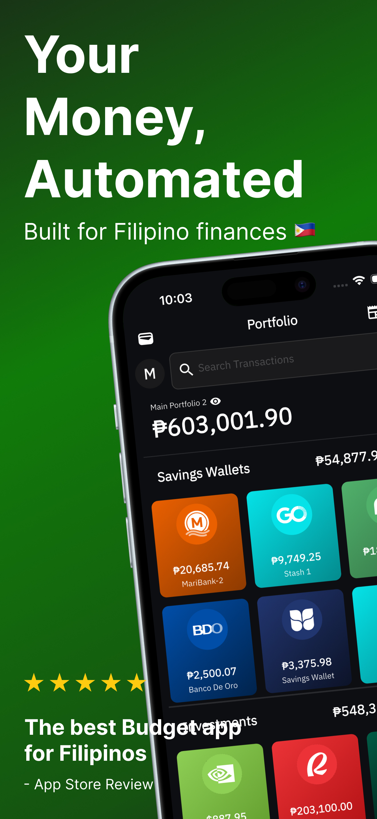 Savings Tracker PH: Finnest