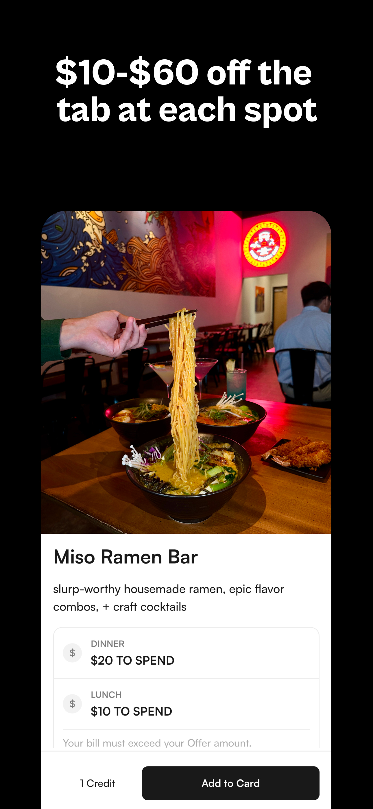 Offline Restaurant Club