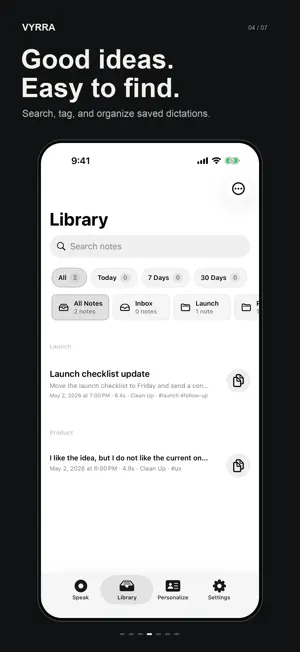 Vyrra: AI Voice to Text screenshot 4