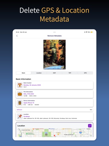 Metadata Remover ™ iPad screenshot