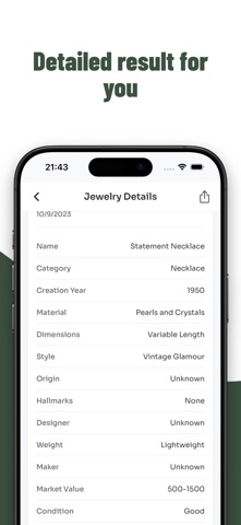 Jewelry Identifier: Gem Scan Screenshot 2 of 4