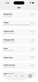 Bill Keeper: Bill Reminders screenshot
