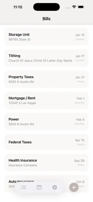 Bill Keeper: Bill Reminders screenshot 1