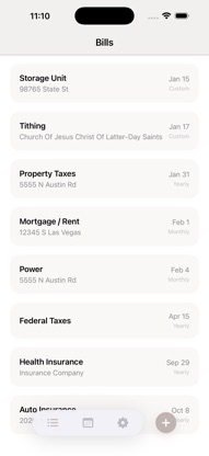 Bill Keeper: Bill Reminders screenshot 1