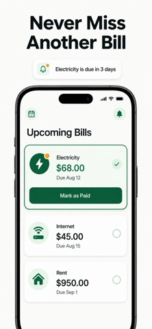 Bill Reminder: Budget Tracker Screenshot 1 of 10