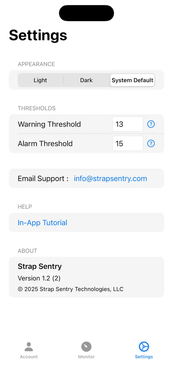 #5. Strap Sentry (iOS) Ved: Strap Sentry Technologies, LLC