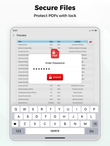 Excel to PDF Converter - XLSX iPad screenshot