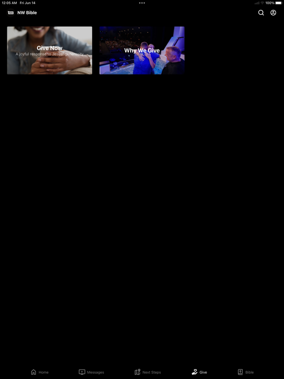 Northwest Bible Church iPad screenshot 4 - Lifestyle app