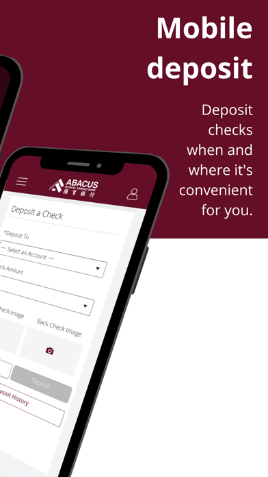 Abacus iMobile Banking Screenshot