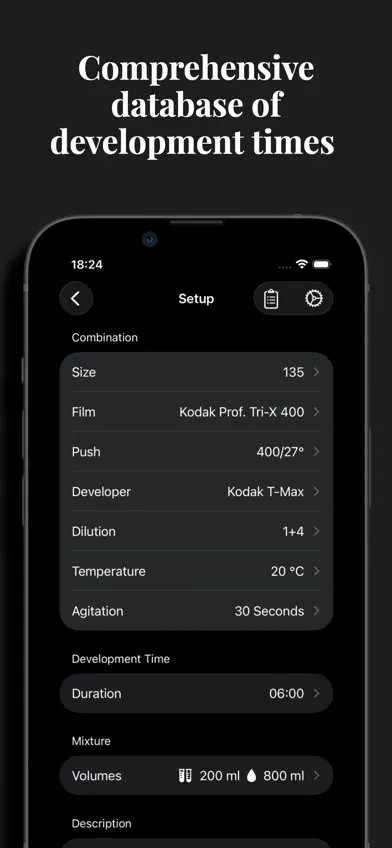 Film Developer Timer Pro screenshot 2