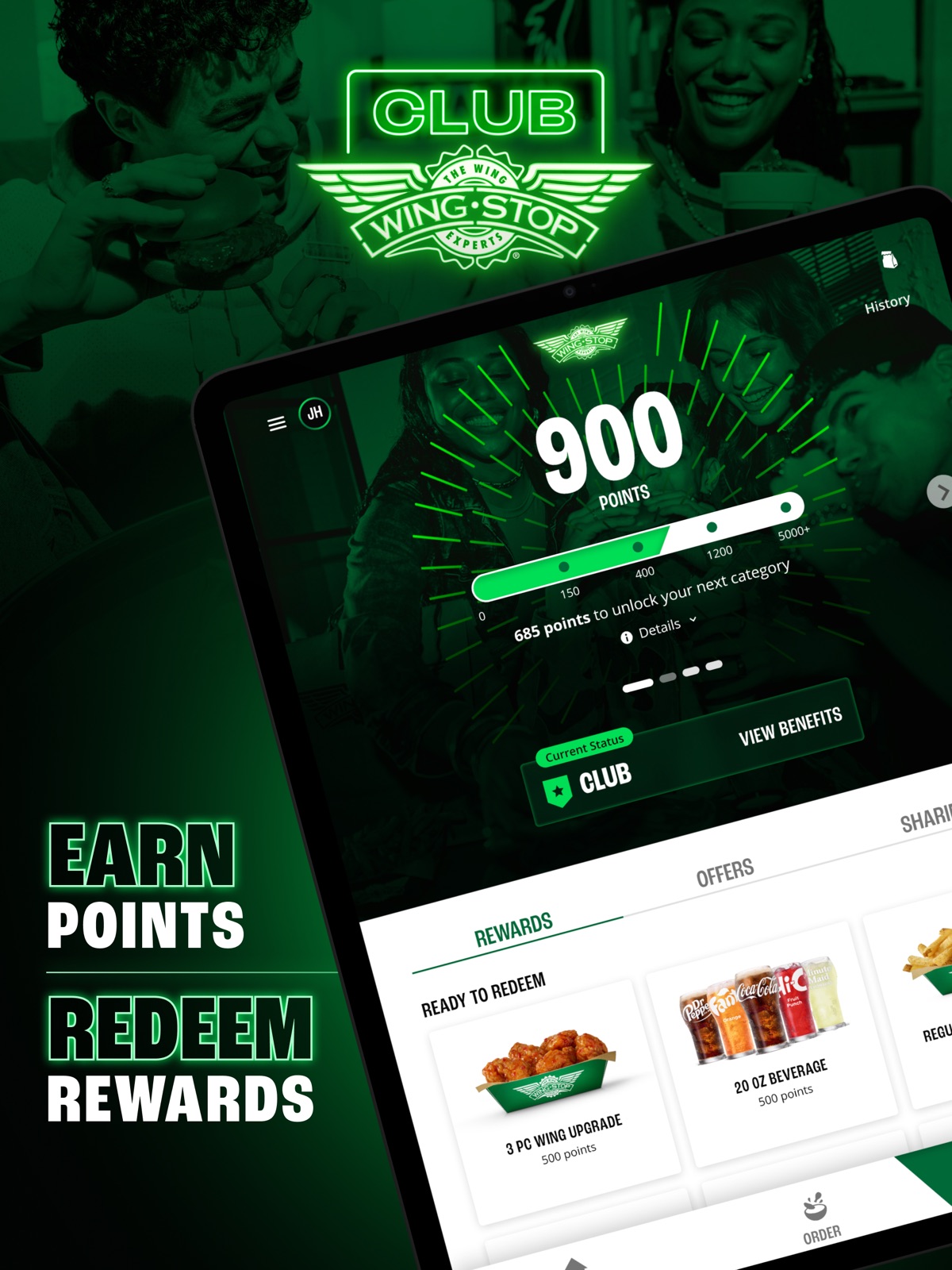 Wingstop ipad screenshot 1
