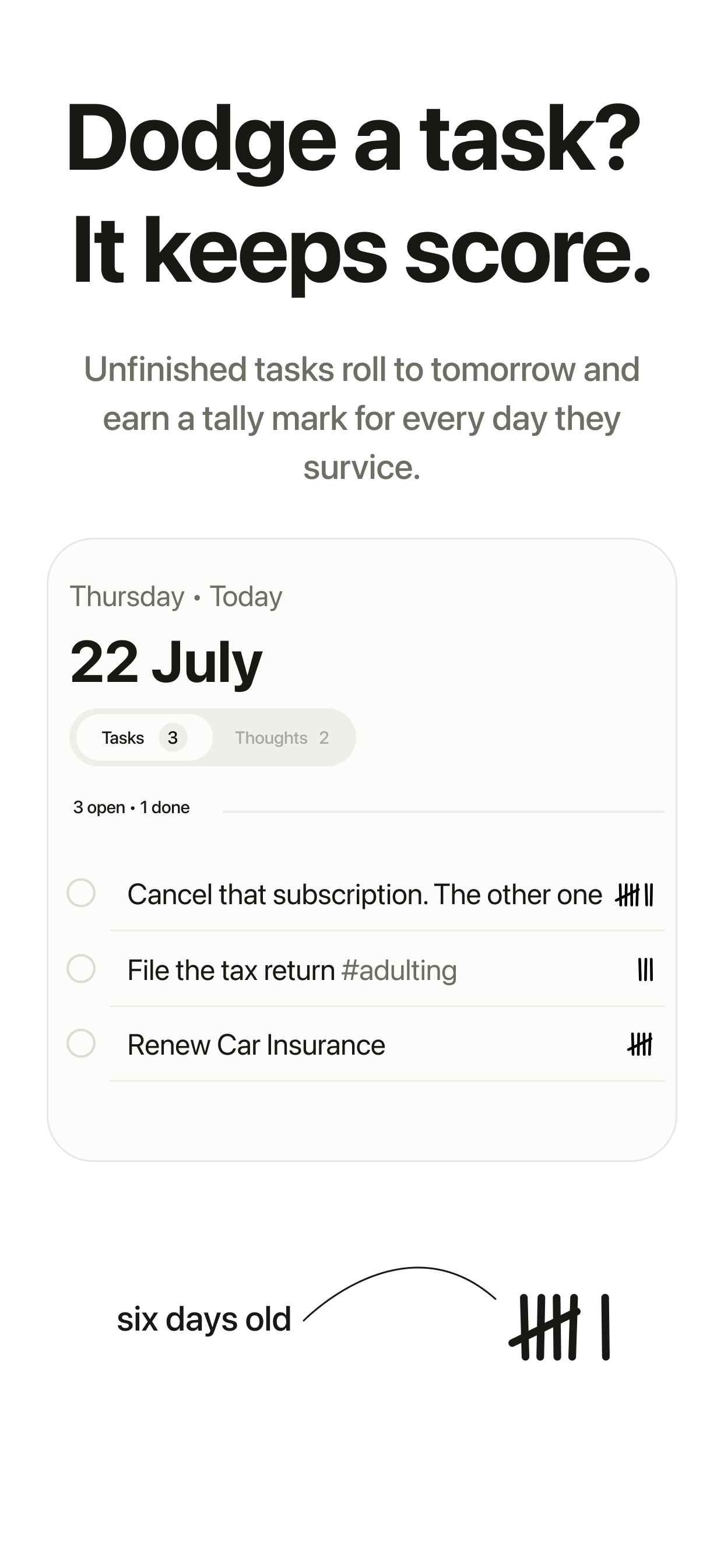 Tally: Minimal Todo List screenshot 4